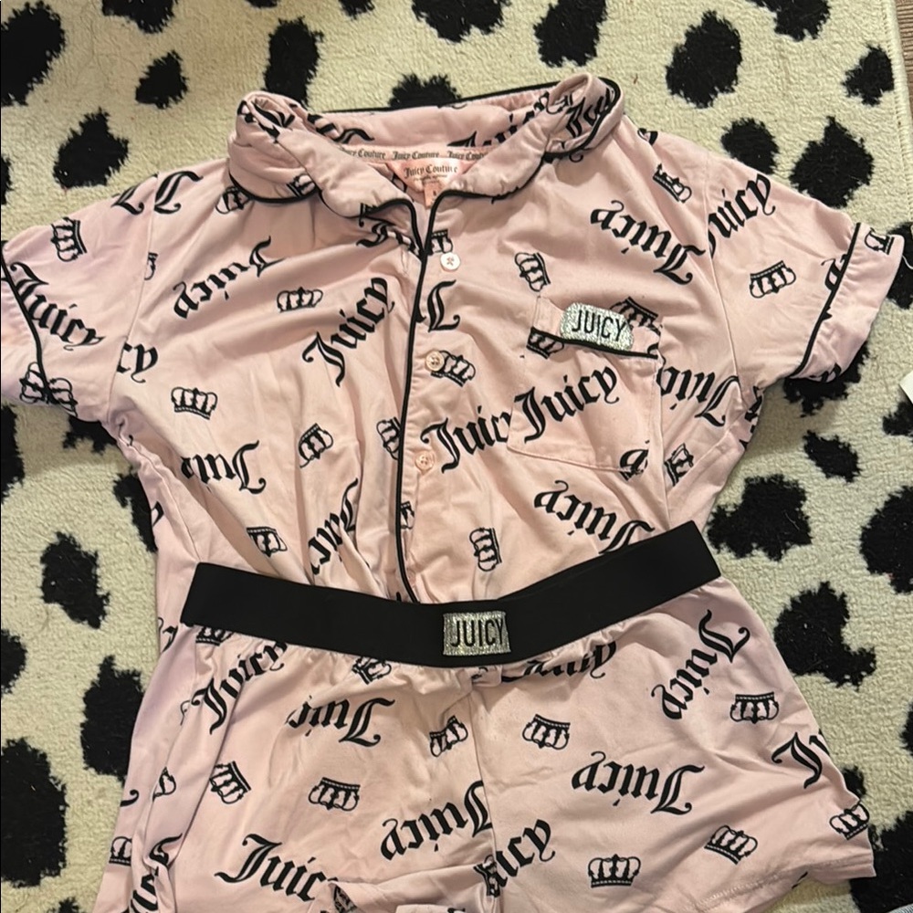 Juicy Couture Pink Logo Print Shirt